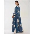 thumbnail image 7 of Printed Long Sleeve Viscose Maxi Dress, 7 of 7