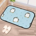 thumbnail image 5 of GZHJMY Soft Bath Door Mat Rug Cute Cartoon Penguin Blue Non Slip Dootmat Entry Mats for Bathroom Living Room Front Door Carpet Runner, 5 of 7