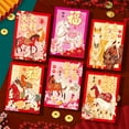 thumbnail image 4 of Pack of 6 Horse Pattern Red Envelopes Cultural Festival Supplies Birthday Wedding Celebration Paper Gift Holders, 4 of 9