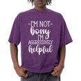 thumbnail image 6 of Ankishi Retro T Shirts for Men Crew Neck I'm Not Bossy I'm Aggressively Helpful Funny Saying T-Shirt for Streetwear, 6 of 6