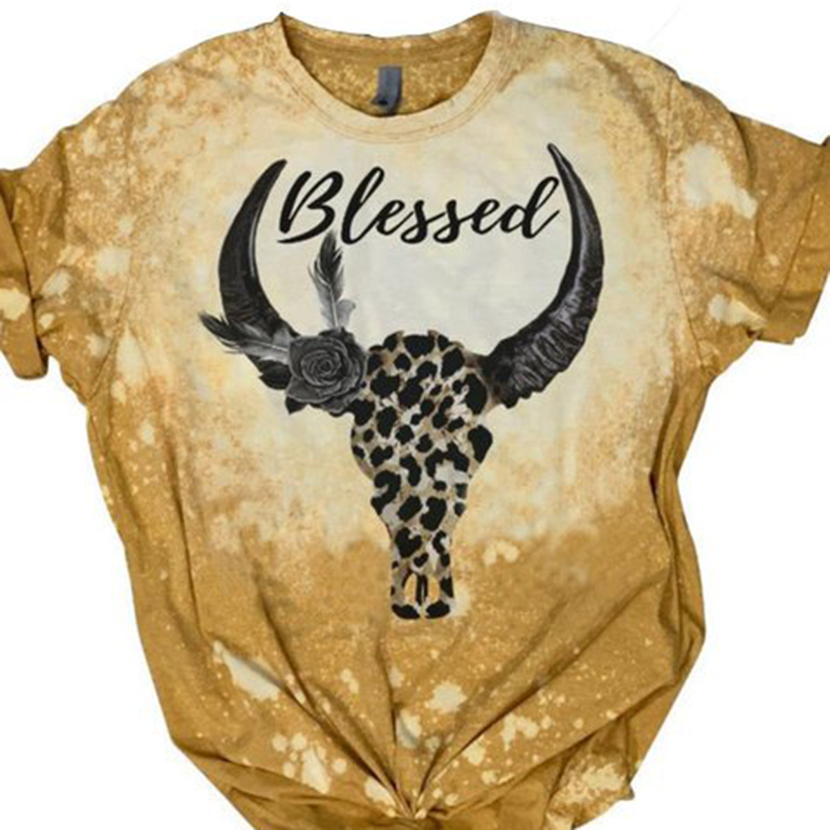 Casual Fashion T-Shirt Cow Head 