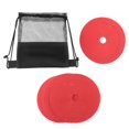 thumbnail image 4 of EHJRE 10x Markers Flat Cones with Storage Bag Multipurpose Field Court Markers Flat Discs for Soccer Sports Training Equipment Red, 4 of 9