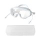 thumbnail image 3 of Gafas de natación, gafas de natación antivaho, correa de silicona ajustable, visión clara Blanco, 3 of 9