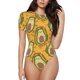 thumbnail image 1 of Balery Avocado Dog Body de cuello redondo de manga corta para mujer Tops de manga corta Tops básicos-Medium, 1 of 7