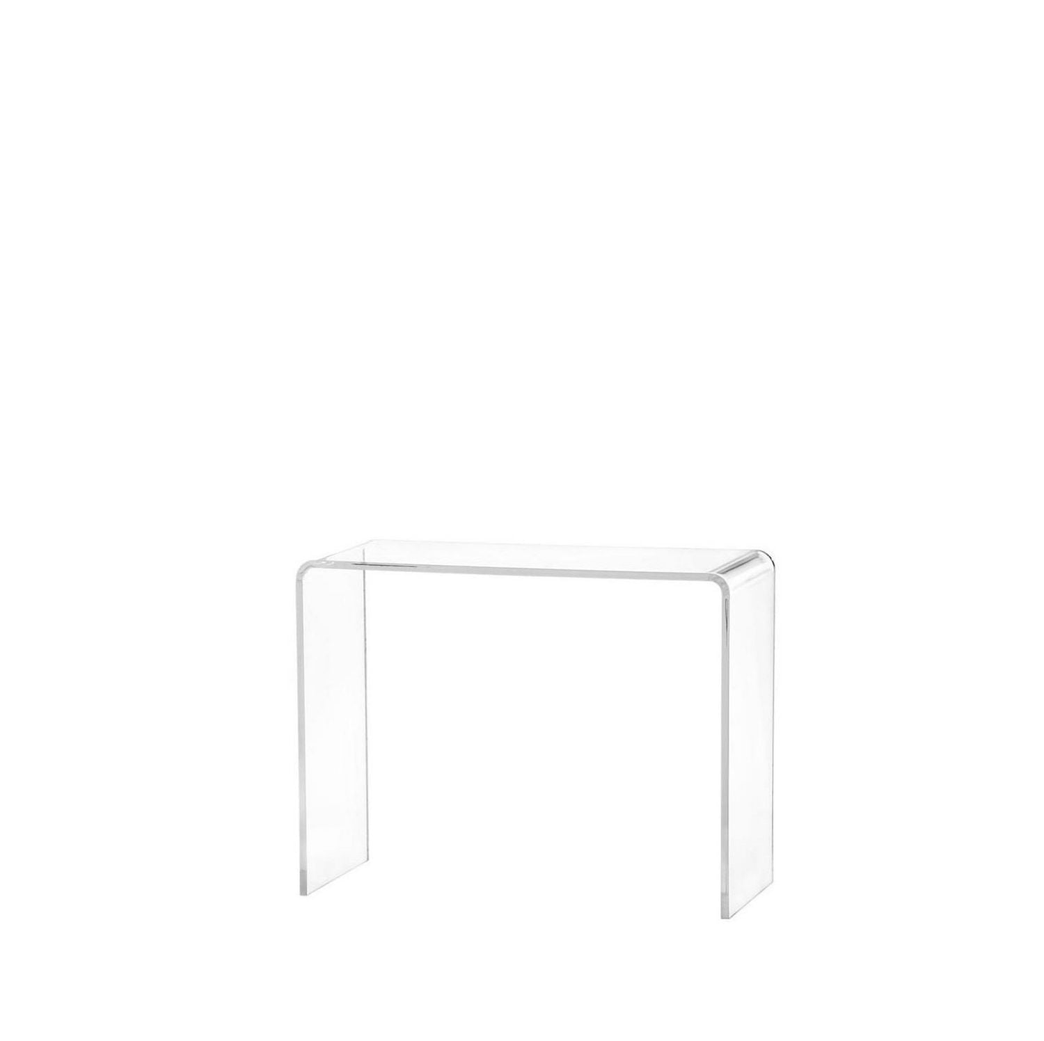 Heavenly Collection Medium - Clear Acrylic Console Table- (30" H x 36" W x 8" D)