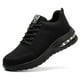 thumbnail image 1 of Zapatos de seguridad para hombres y mujeres, zapatillas de seguridad ligeras, zapatos de trabajo cómodos y transpirables con puntera de acero, negro - talla 43, 1 of 4