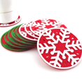 thumbnail image 4 of Christmas Absorbent Coaster Xmas Tree Snowflake Coaster Silicone Drink Coaster, 4 of 10