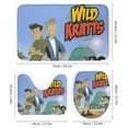 thumbnail image 3 of Wild Kratts Shower Curtain Set 4 Piece, Set Bathroom Sets with Rugs(Bath Mat,U Shape Mat Toilet Lid Cover Mat) Durable Bathroom Decor, 3 of 8