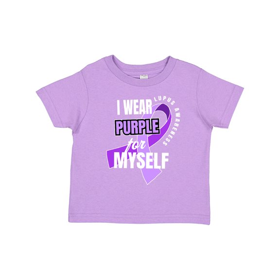 Inktastic I Wear Purple For Myself Lupus Awareness Boys or Girls Toddler T-Shirt