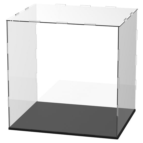 Uxcell Clear Acrylic Display Case, 12 x 10 x 12 Inch Assemble Acrylic Display Box Dustproof for Action Figures/Model/Collectibles/Doll