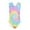 Rainbow Whilpool Tie Dye, variant on FOR U DESIGNS Cute Toddlers Girls V Neck Swimsuit Starfish Pearl Non-Snaps Bodysuit Size 7-8T Comfortable One-Piece Swimwear for Swimming Surfing
