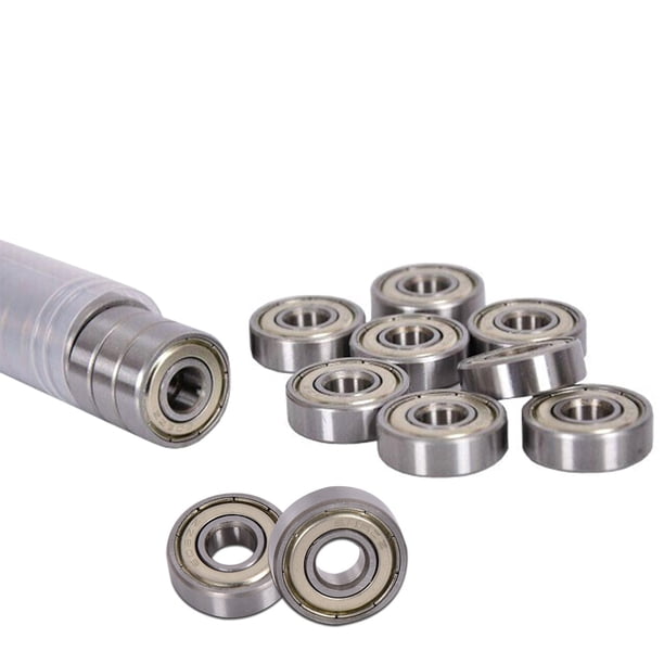 608-ZZ Ball Bearing 8x22x7 Dual Shielded Metal Chrome Skateboard