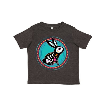 

Inktastic Rabbit Floral Skull Dia De Los Muertos Gift Toddler Toddler Girl T-Shirt