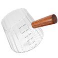 thumbnail image 2 of Small Wooden Milk Cup 2 Pieces Transparent Kitchen Pitcher Coffee Creamer Tea Kettle Cups for Expresso Glass, 2 of 6