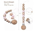 thumbnail image 5 of Clip para chupete Sweet Jill con cuentas de silicona y broche de madera de 23 cm, 5 of 5