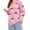 Pink, variant on Women Christmas Sweater Long Sleeve Santa Claus Pullover Crew Neck Sweatshirts Winter Jumper Top