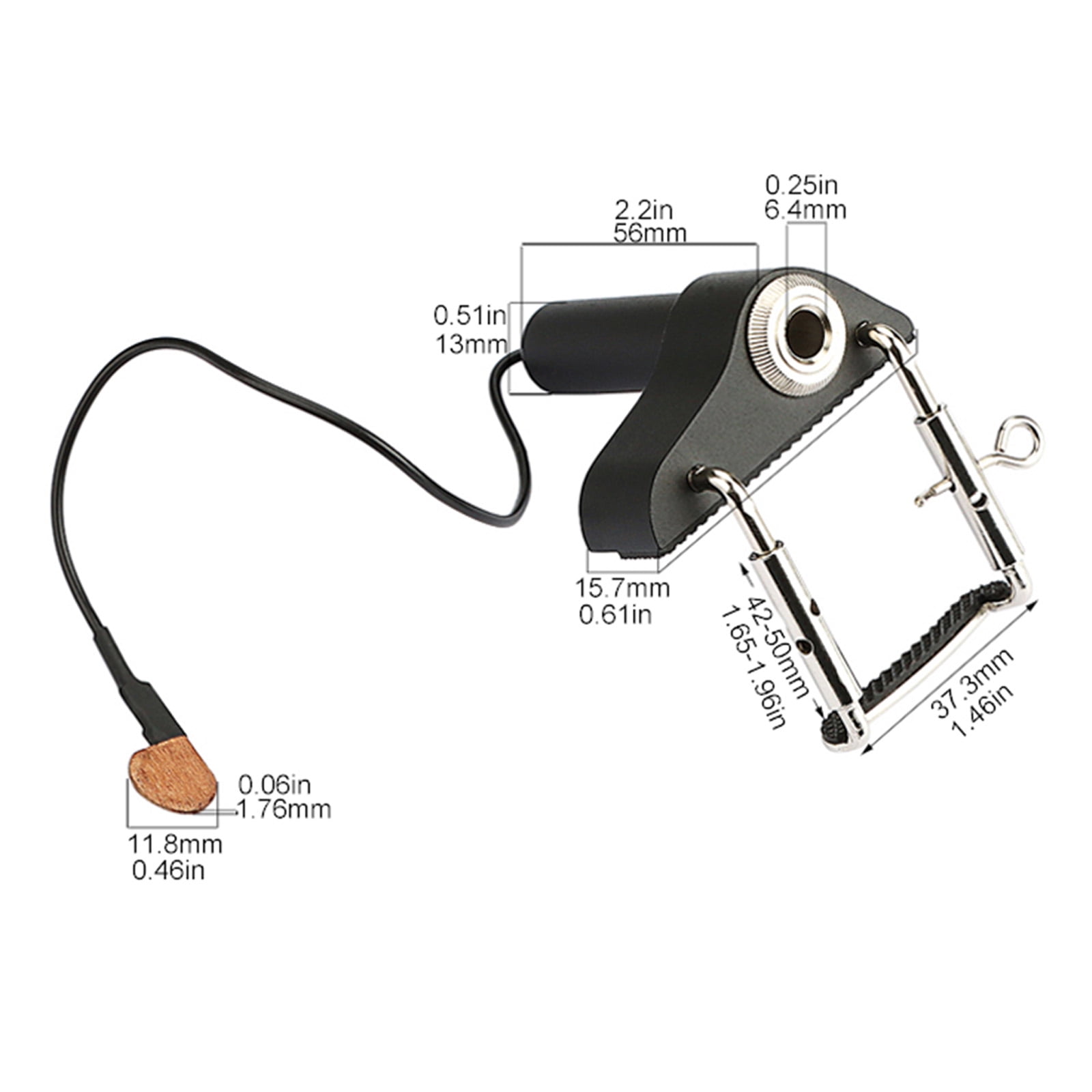 Professional Violin Viola Pickup Acoustic Sound Violin Bridge Pickup Adjusting Placement Electronic Organ Pickup