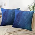 thumbnail image 3 of LALILO Throw Pillow Covers Vibrant Brush Strokes Blue Oil Acrylic Cushion Cover 18" x 18", 4086 Pack, 3 of 6
