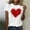 White#5, variant on Black and Friday Discounted Items under $5 GaThRRgYP Womens Plus Size under $5,Women's Round Neck Print Casual Short Sleeved Top White M