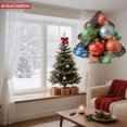 thumbnail image 2 of Metal Hanging Christmas Tree Wind Decorations - Colorful Ornaments with Intricate Patterns - Perfect Garden Spinners for Festive Yards, 2 of 7