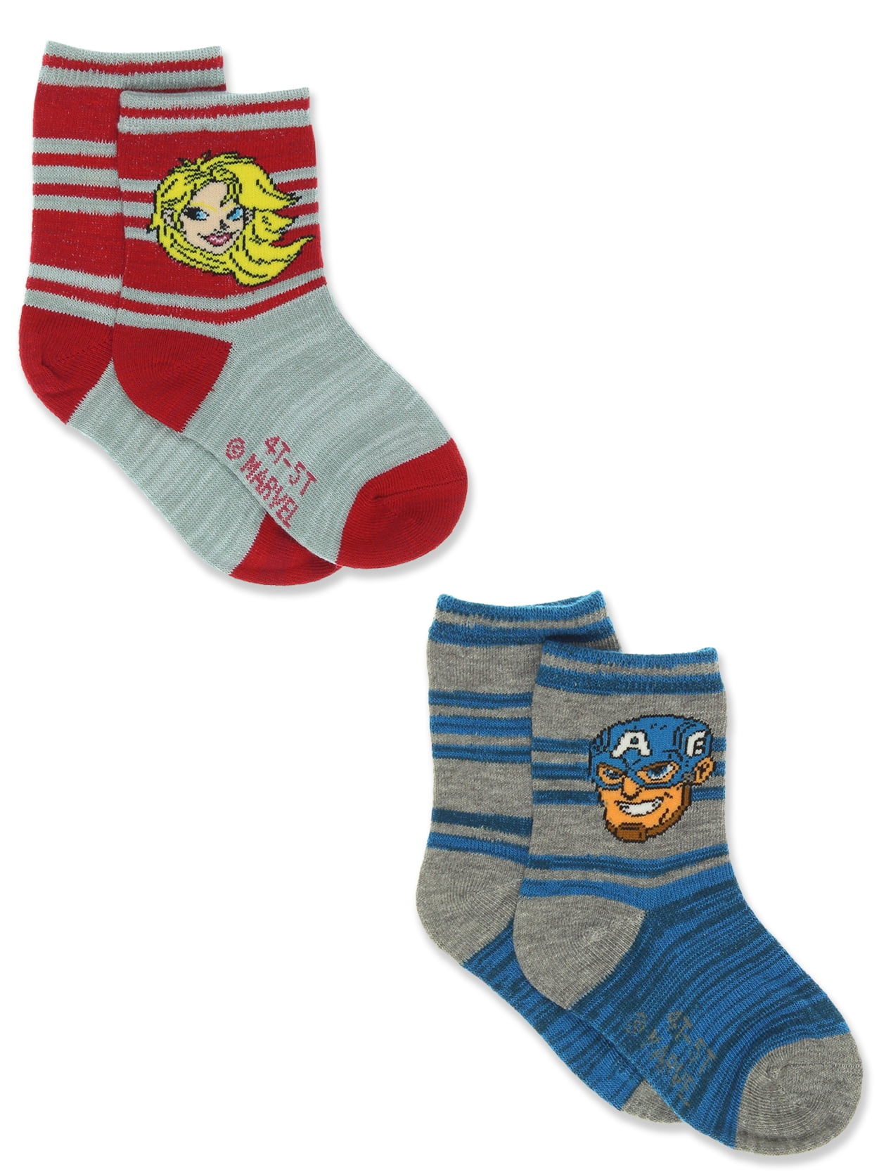 Marvel Spider-Man 2-Pack New York Slogan Cosy Socks in Multi - Groceries