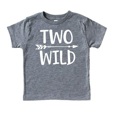 

Olive Loves Apple Two Wild Arrow Boys 2nd Birthday Shirt for Toddler Boys Picture Perfect Outfit Granite Heather Shirt 3T