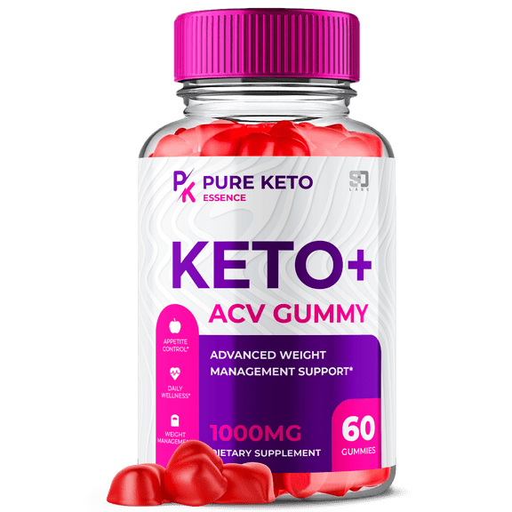 Pure Keto Essence ACV Gummies Maximum Strength Weight Management Supplement 60 Gummies