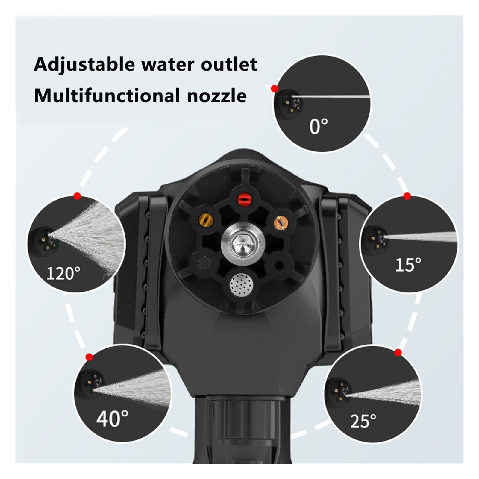 45Bar Cordless High pressure Car Washer Water Spray Gun Portable High Pressure Cleaner Machine Pump Washer For 18V