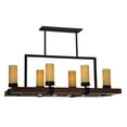 thumbnail image 3 of Meyda Tiffany 122288 38" L Grand Terrace Island / Billiard Fixture - Wrought Iron, 3 of 4
