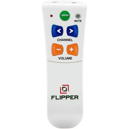 Big Button Universal TV Remote - Seniors, Elderly - Simple, Works TV & Cable - Favorite Channels - Learning - Supports IR Devices