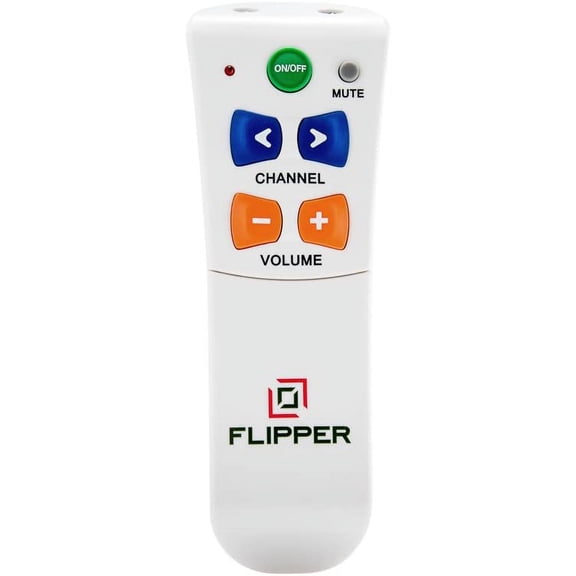 Big Button Universal TV Remote - Seniors, Elderly - Simple, Works TV & Cable - Favorite Channels - Learning - Supports IR Devices