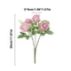thumbnail image 3 of Ramo de flores de seda - Rosas artificiales, dalias, hortensias de 30 cm con follaje para decoración del hogar y la boda, 3 of 5