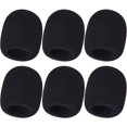 thumbnail image 1 of wqlpp-6 PCS Microphone Windscreen Black Foam Handheld Cover, Mic Covers for SM58, E835 by, 1 of 4