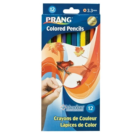 - Prang 3.3 mm Core Colored Pencil Set, Assorted Colors, Set of 12