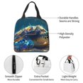 thumbnail image 4 of Fotbe Sunshine Underwater Sand Turtle Bolsa Térmica con Estampado y Forro de Aluminio Grueso Bolsa de Almuerzo con Bolsillo Frontal para Hombres y Mujeres, Ideal para Trabajo, Escuela, 4 of 8