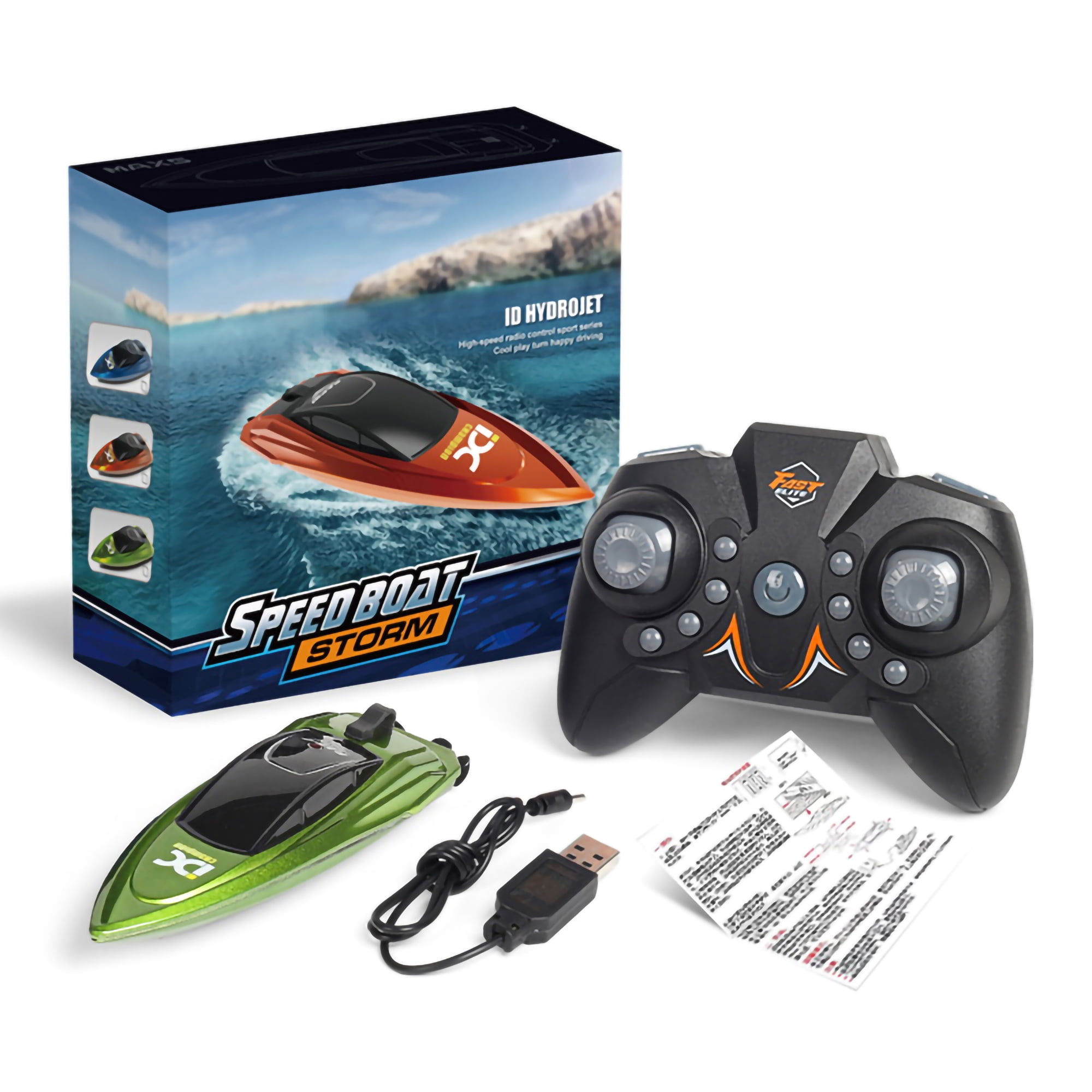 IZhansean Remote Control Mini Motorboat USB Rechargeable RC Submarine