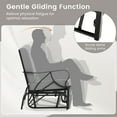 thumbnail image 2 of Gymax Patio Glider Chair Single Outdoor Rocking Chair w/ Seat & Back Cushions Gray, 2 of 9