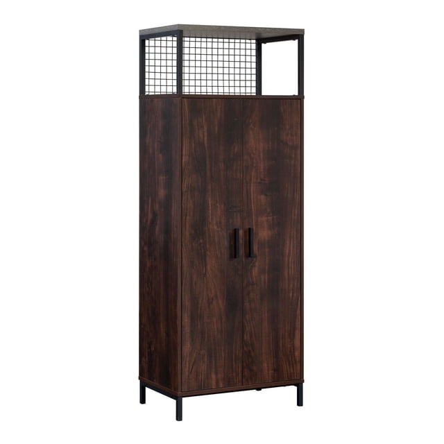 Sauder Market Commons Storage Cabinet, Rich Walnut, 433858