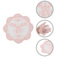 thumbnail image 3 of Unique Bargains 1 Pc Mesh Embroidery Drink Coaster Pink, 3 of 5