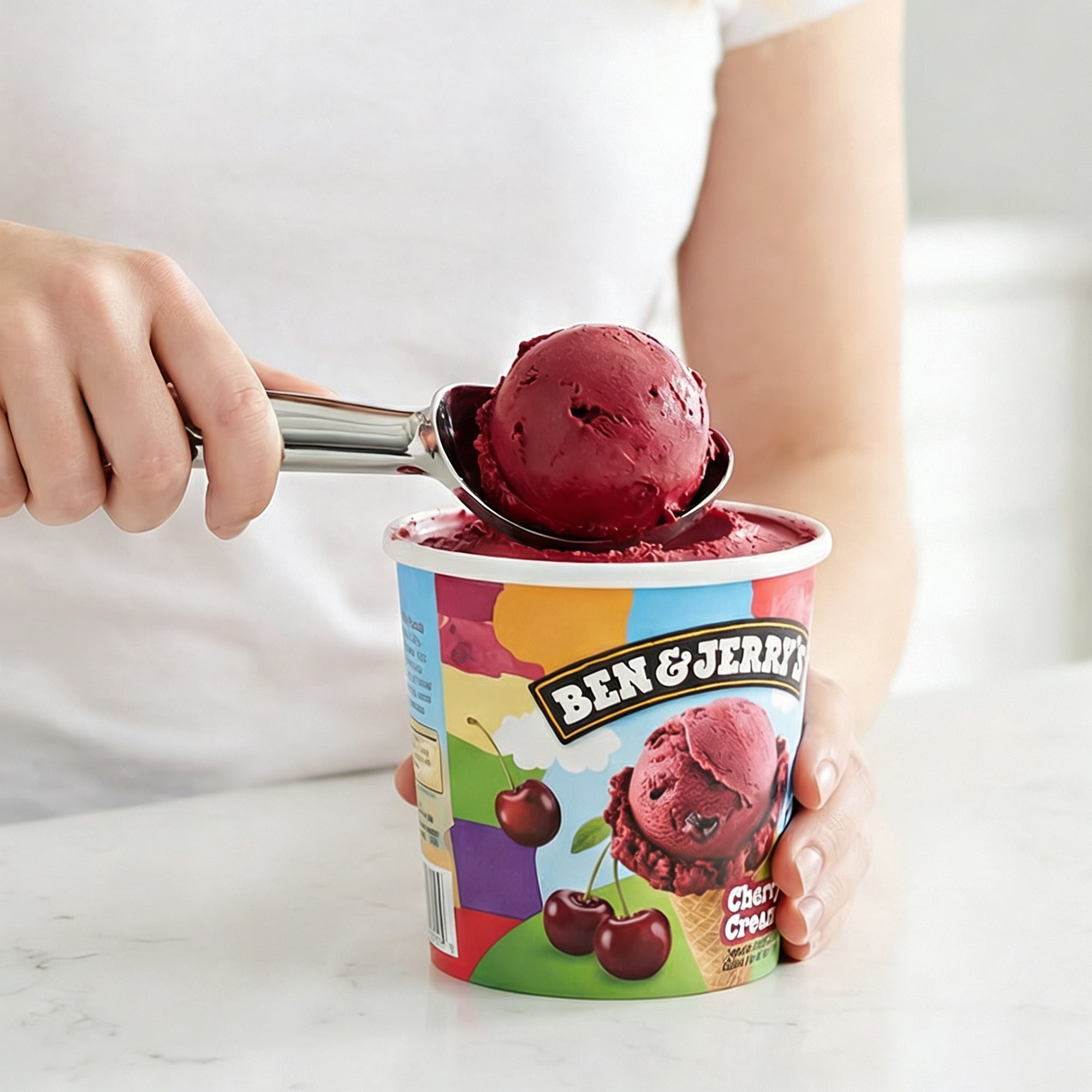 Unique Bargains Ice Cream Scoop 1 Pcs Zinc Ice Cream Scooper Silver B 6.5in
