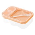 thumbnail image 2 of Students Divided Lunch Box Can Be Microwave Heated Lunch Box Salad Fruit Transparent Lunch Box, 2 of 9