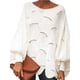 thumbnail image 2 of Suéter de Talla Grande para Mujer, Informal, de Cuello Redondo, Holgado, Estilo Cómodo. XXL, 2 of 7