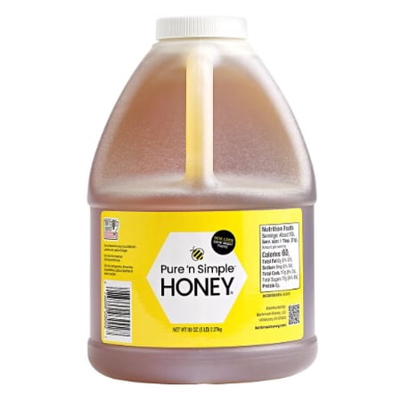 Pure n Simple 100% Honey, 80 oz (5 lb) Jug with Handle