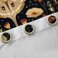 thumbnail image 4 of Homewish Boho Moth Kitchen Curtains, Hippie Flower Mushroom Black Out Curtains Pack of 2 (42x63 Each), 4 of 5