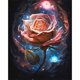 thumbnail image 1 of Pintura de diamante 5D DIY Taladro redondo completo Kit de rosas Decoración del hogar Artesanía (DG631) Hugtrwg Para estrenar, 1 of 9