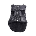 thumbnail image 1 of Billuyoard Perro mascota cachorro invierno acolchado impermeable abrigo abajo chaqueta caliente chaleco ropa Ropa para mascotas Negro L, 1 of 6