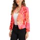 thumbnail image 4 of BLAZER CHIC para Mujeres, Abierto al Frente, Ideal para el Trabajo, Chaqueta de Traje Corta de Verano, Rosa Floral, XL, 4 of 6