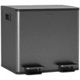 thumbnail image 1 of HOMCOM Dual Trash Can, 2 x 15 Liter Garbage Can with Soft Close Lid, Black, 1 of 10