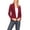 Burgundy, variant on Women's Chic Long Sleeve Fitted Open Blazer Jacket for Casual Office Elegance