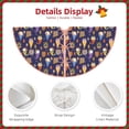 thumbnail image 3 of Sikiie Gnomes And Houses Nativity Christmas Tree Skirt, Jesus Christian Winter Holiday Tree Mat Decoration(30-48IN)48", 3 of 6